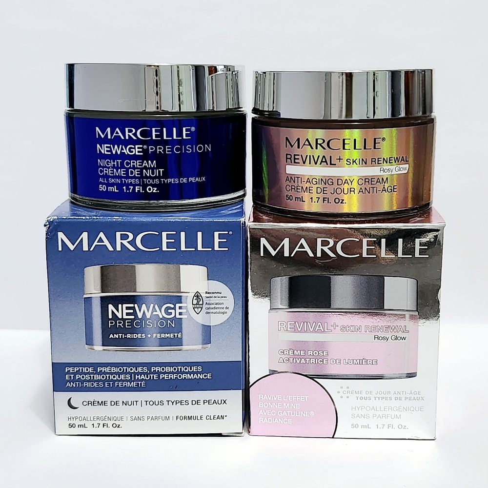 2pc Set Marcelle Newage Night + Revival Rosy Glow Cream NIB